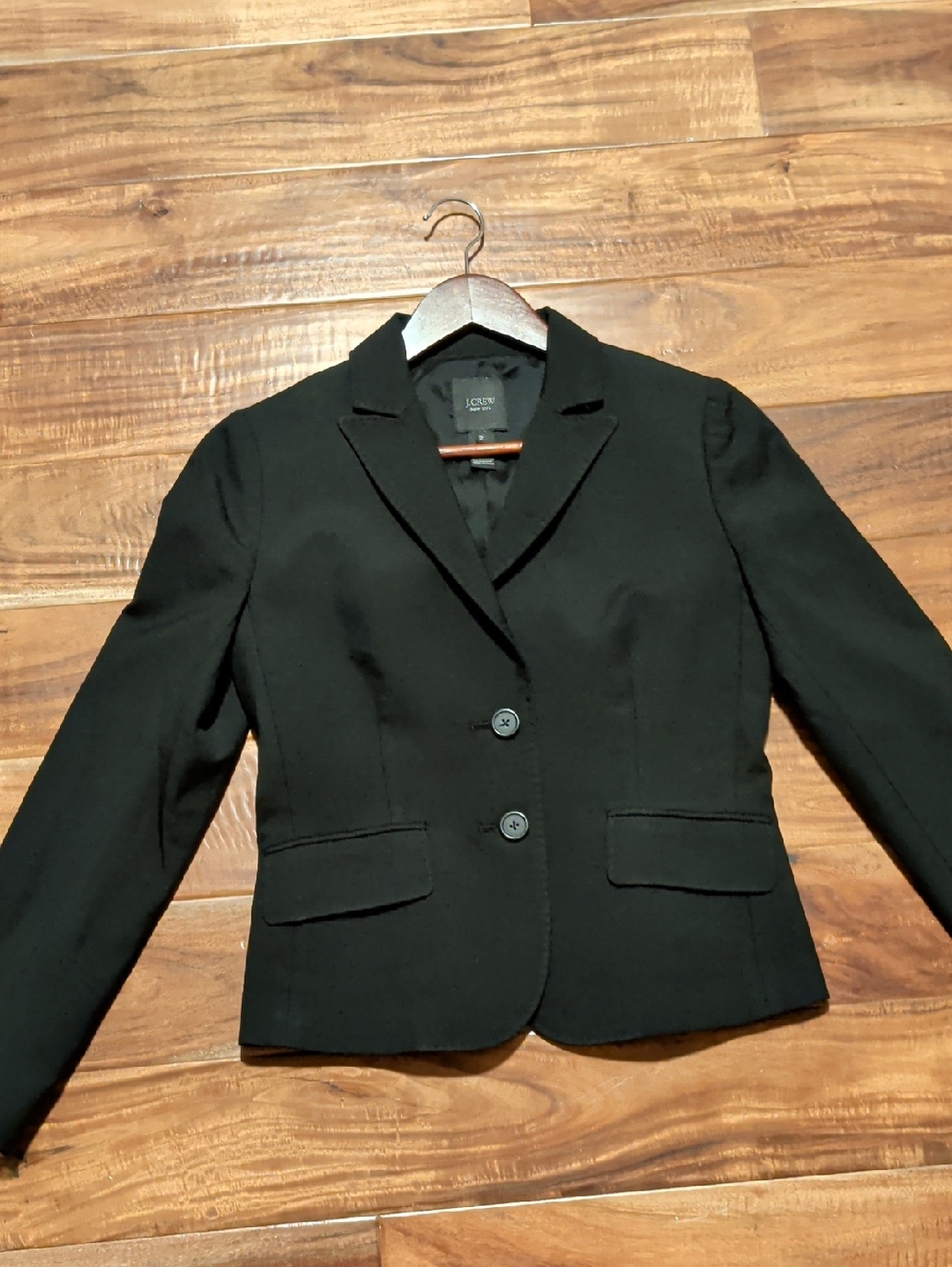 J. Crew Black Tailored Two-Button Blazer